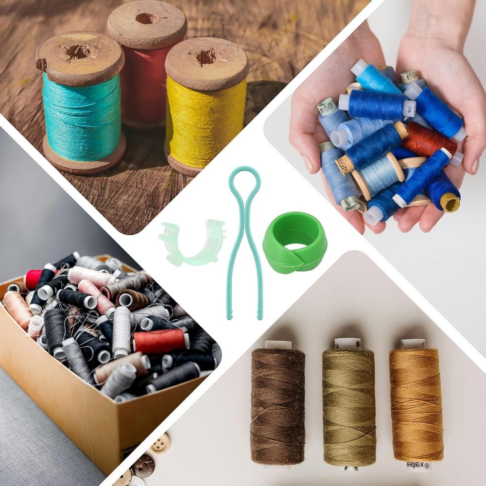 142pcs Bobbin Thread Buddies Set, Sewing Thread Organizing Clips, Bobbin Hold...