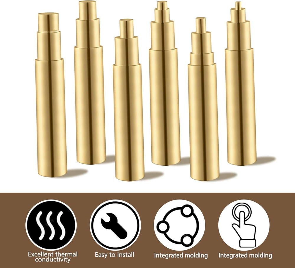 6 Pack Heat Set Insert Tool, Soldering Iron Tips for Thread Inserts M2 / M2.5 /