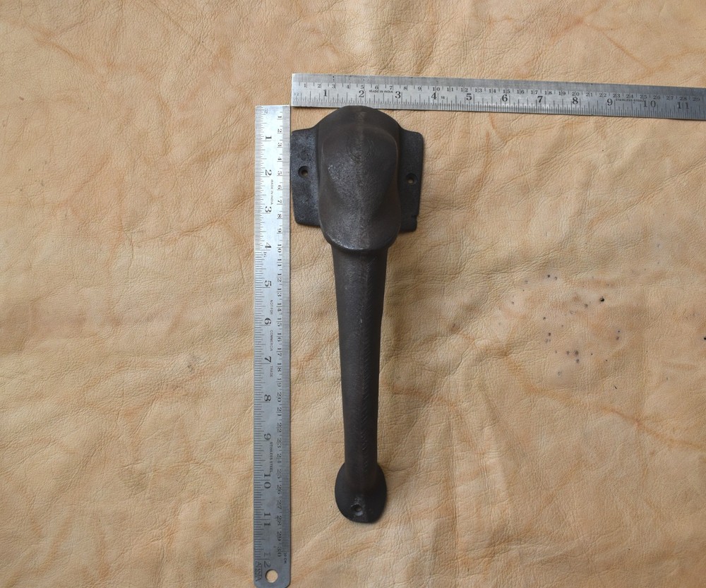 Cast iron door gate Elephant Face handle vintage style Front Door pull handle