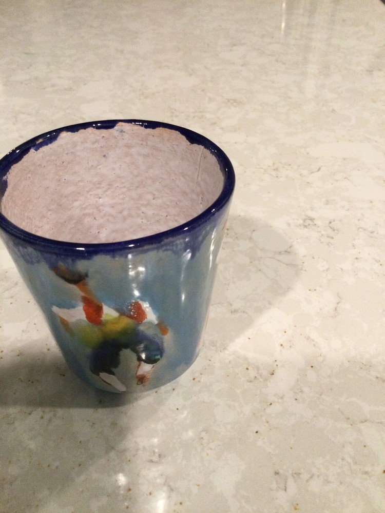 Guatemala Hand Made Cup 3-3/4” Tall 3” In Width