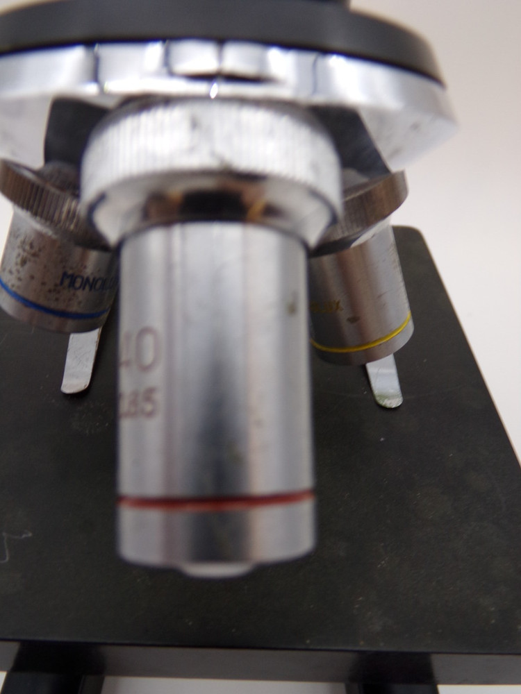 Vintage Monolux (#109588) Three Lens Microscope