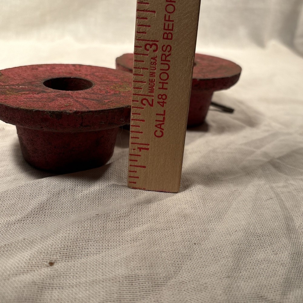 Vintage Pair York Barbell Bar Collars
