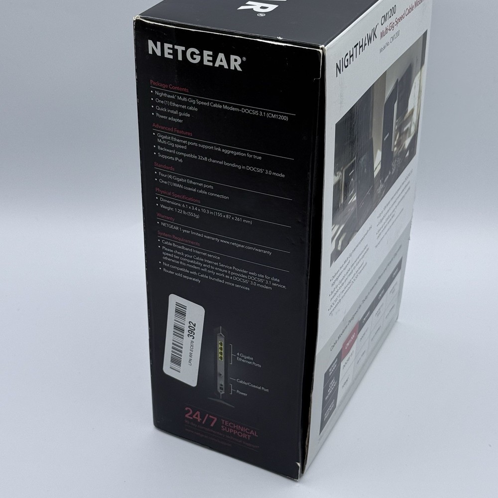 NETGEAR Nighthawk CM1200 DOCSIS 3.1 Multi-Gig Internet Speed Cable Modem