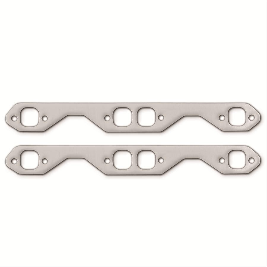 Remflex 2006, header gaskets. Square port, graphite, SBC, .125 thick, PAIR