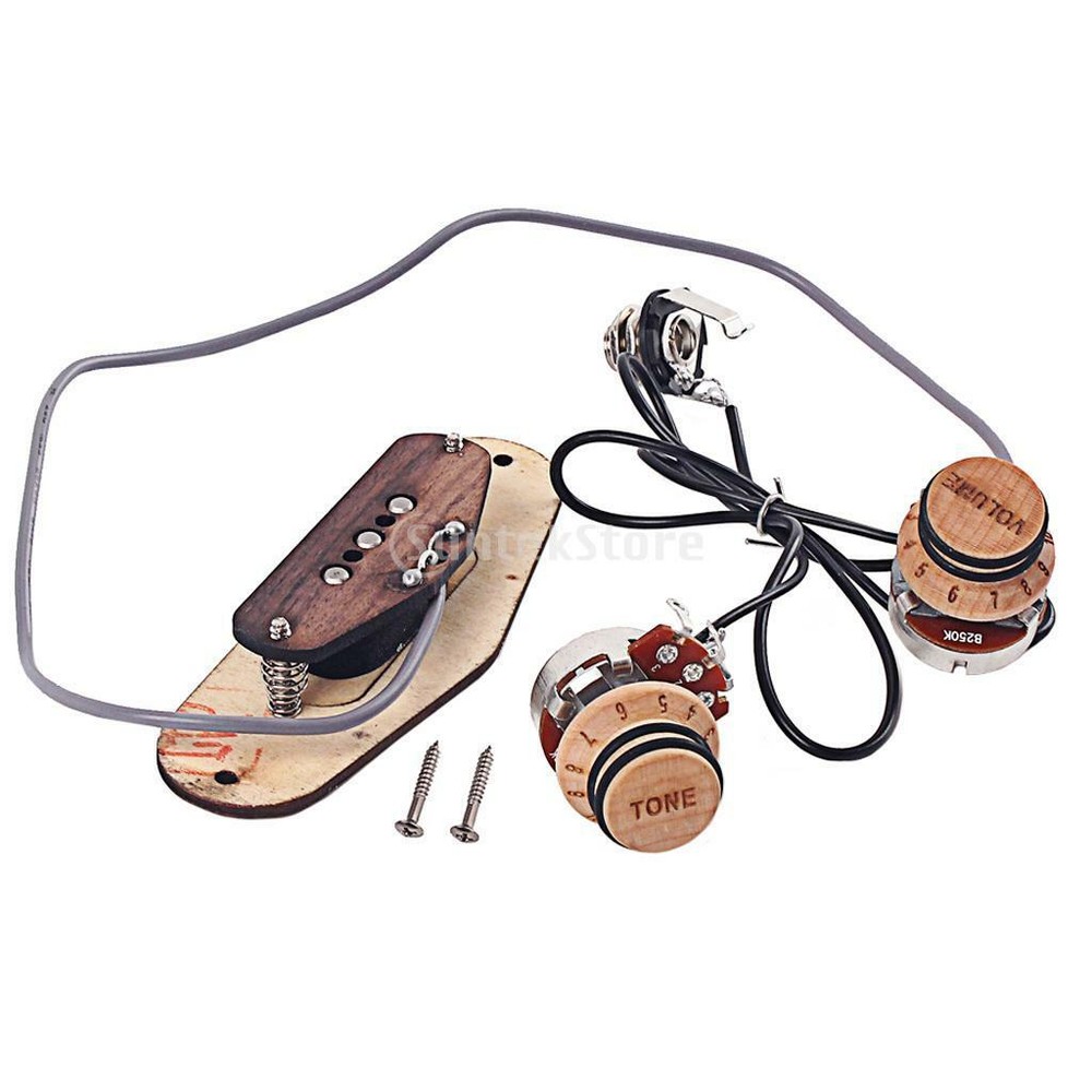 Pickup Pre- Maple for 3-String Box Guitar Replacement