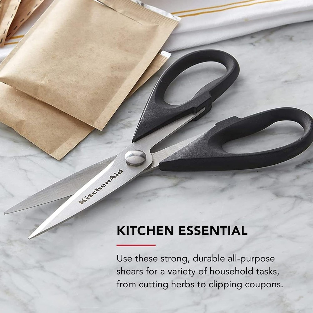 KitchenAid All Purpose Kitchen Shears with Protective Sheath Durable Ink Blue