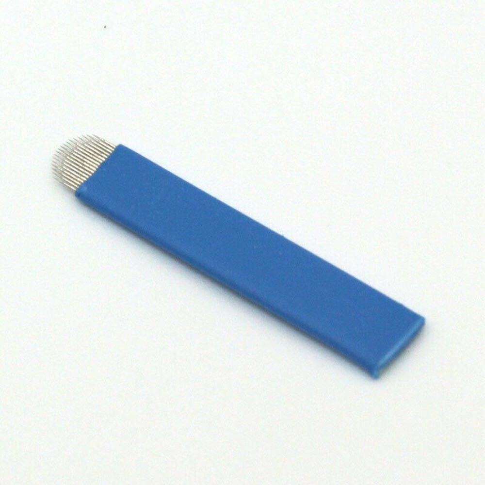 100pcs U Shape 18 Pin Needles Microblading Eyebrow Tattoo Permanent Manual Blade