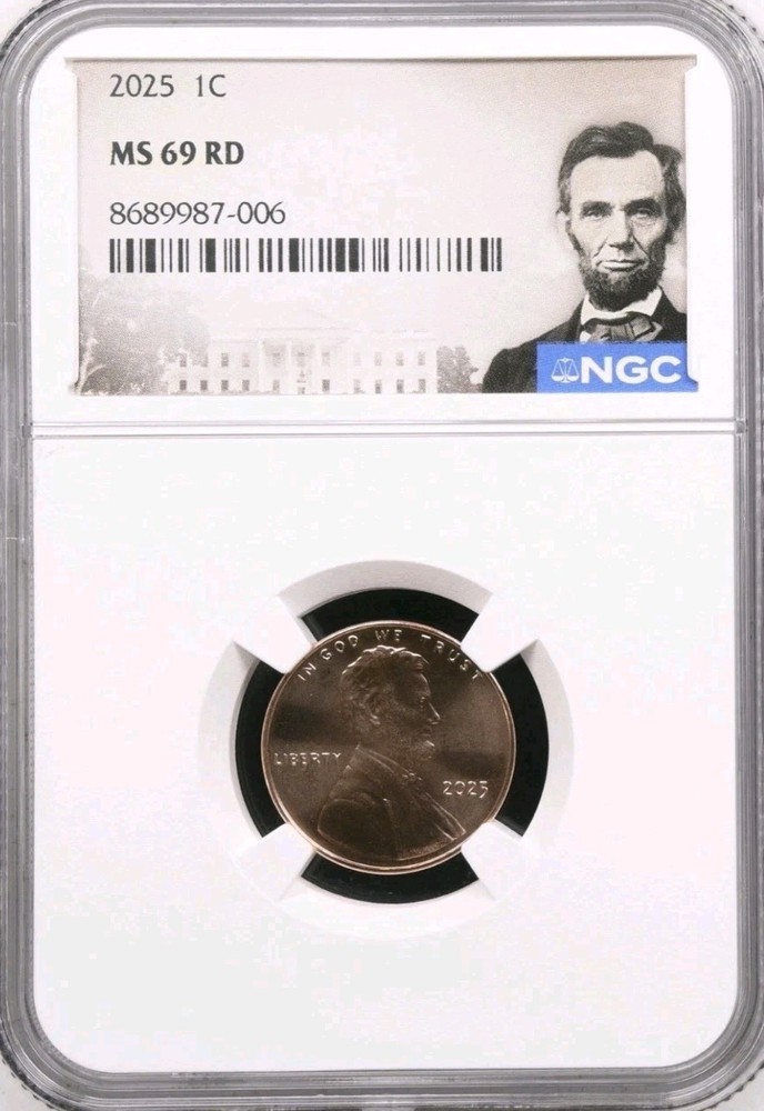 2025 P Lincoln Shield Cent 1C NGC MS69 RD Lincoln Label