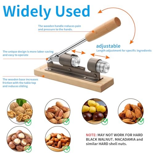 Nutcrackers for Nuts, Nut Crackers for Pecans, Heavy Duty Nut Cracking Tools,