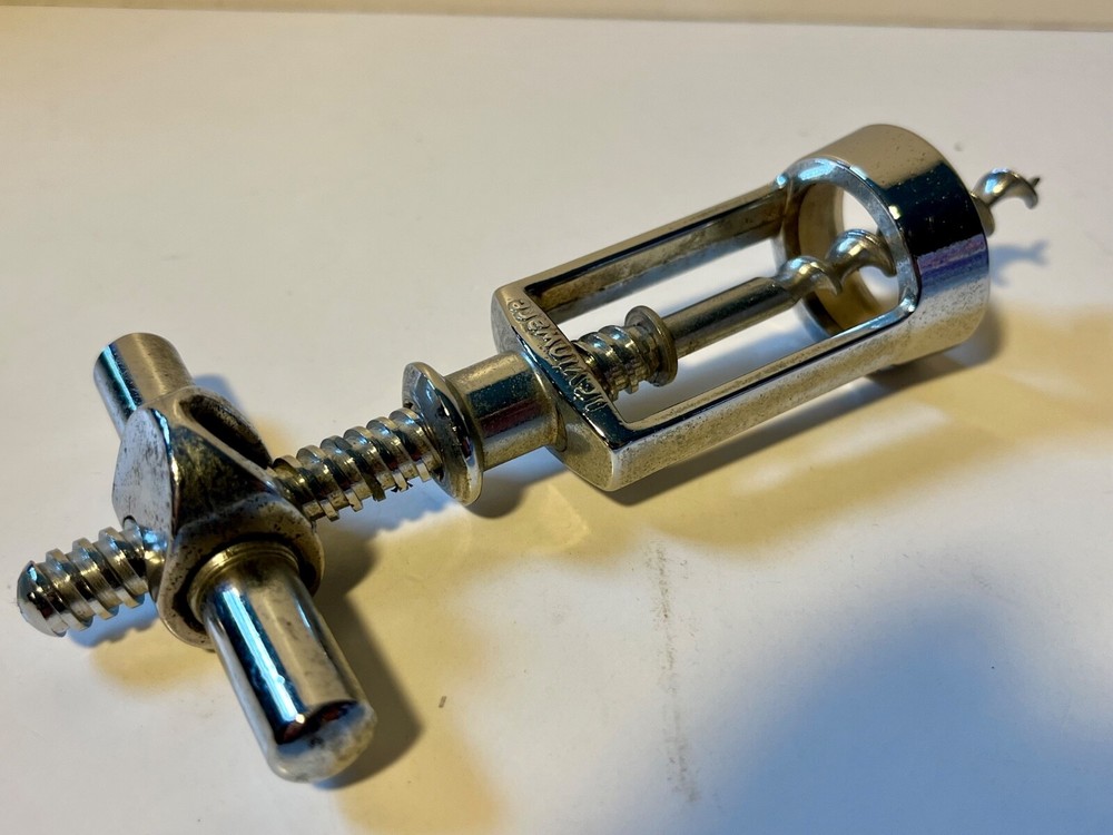 Vintage IRVINWARE ITALY T-Frame Corkscrew Wine Bottle Cork Puller