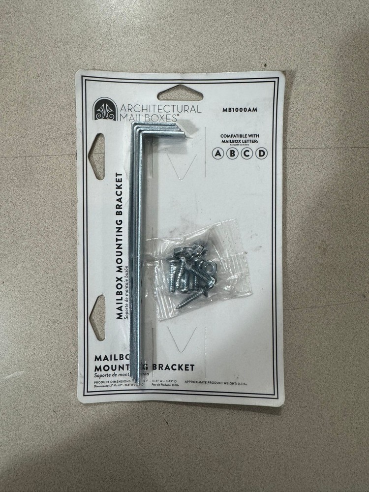 Architectural Mailboxes Mailbox Mounting Bracket MB1000AM