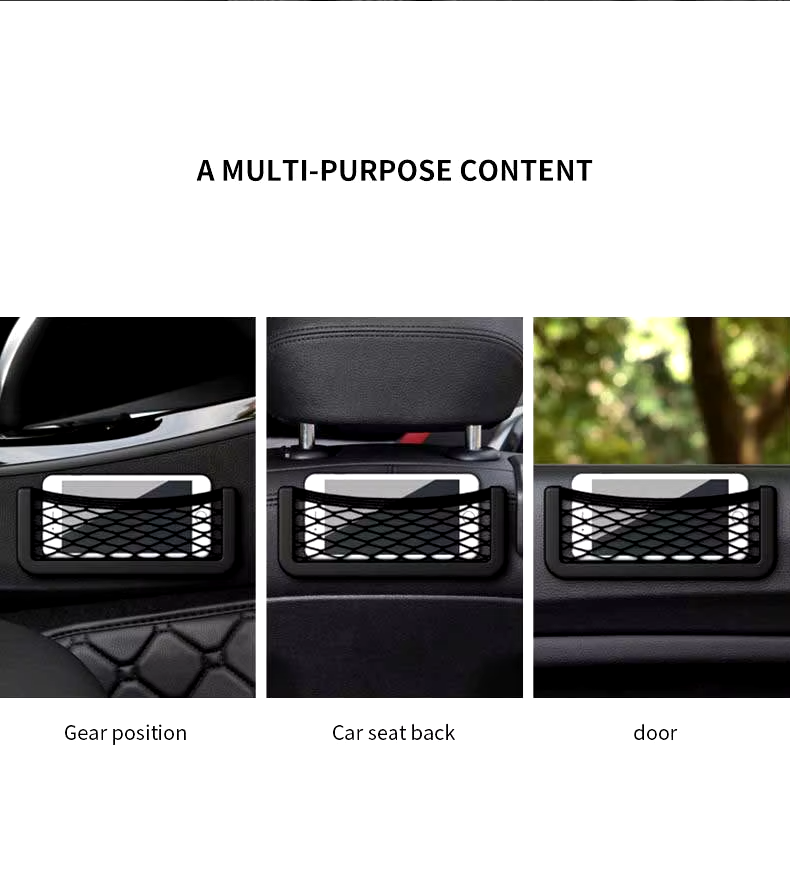 3 Size Bundle Mesh Net Holder ABS Plastic Frame Storage Cargo Pocket Organizer