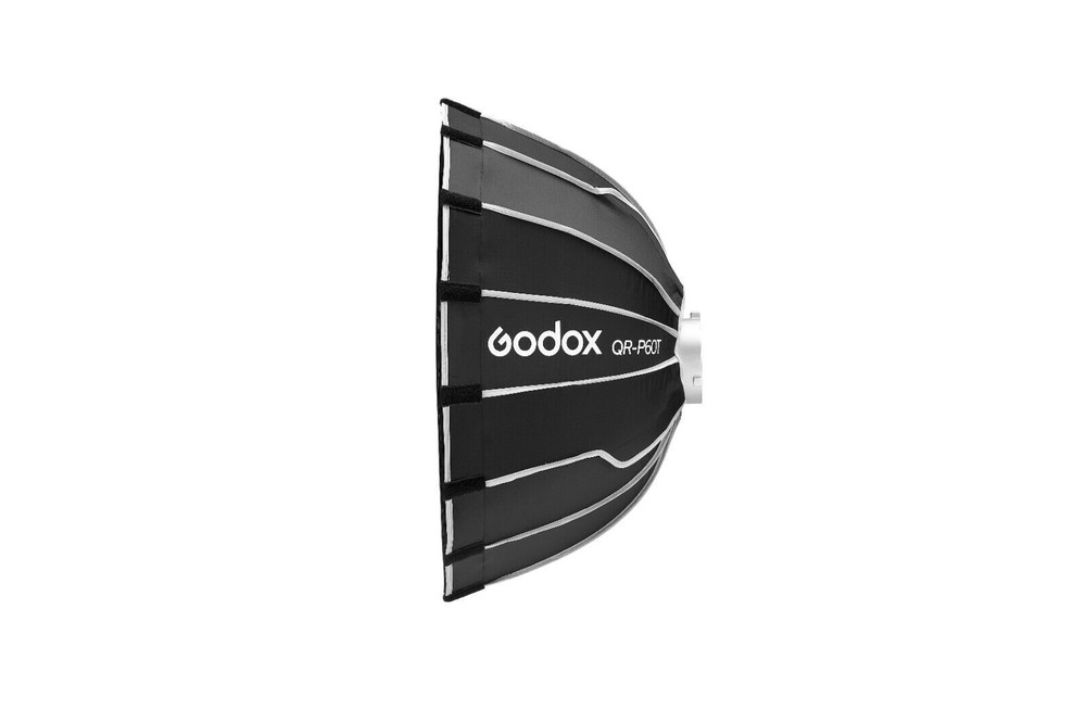 Godox QR-P60T 60cm/23.6inch Parabolic Softbox Quick Release Light Diffuser+ Grid