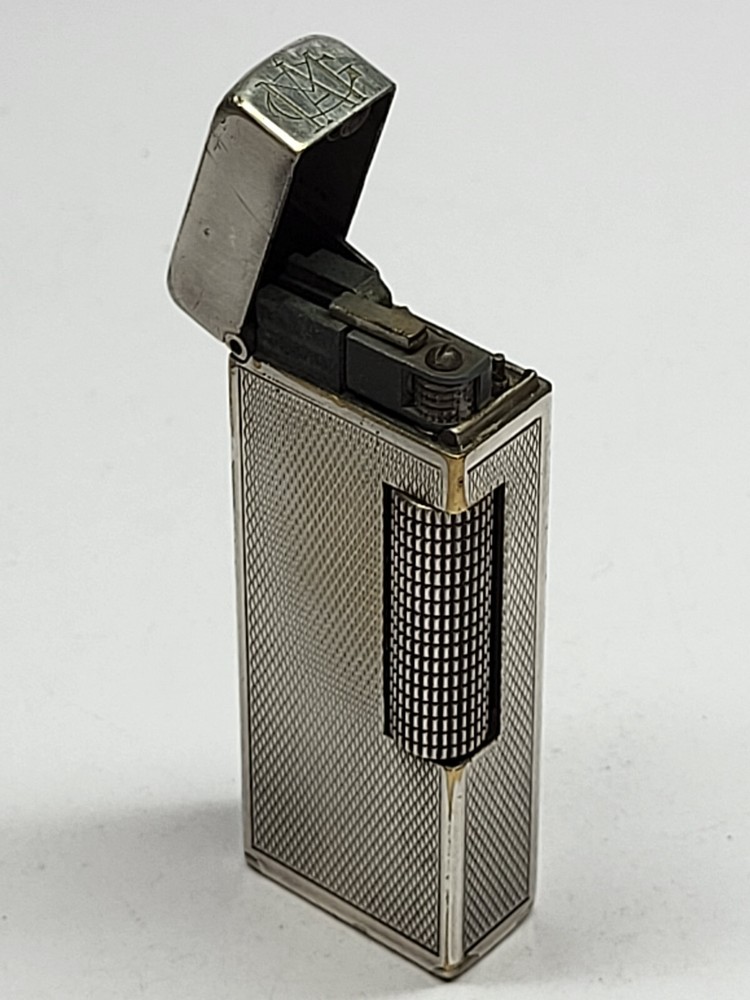 Vintage DUNHILL Silver Plated Gas Lighter
