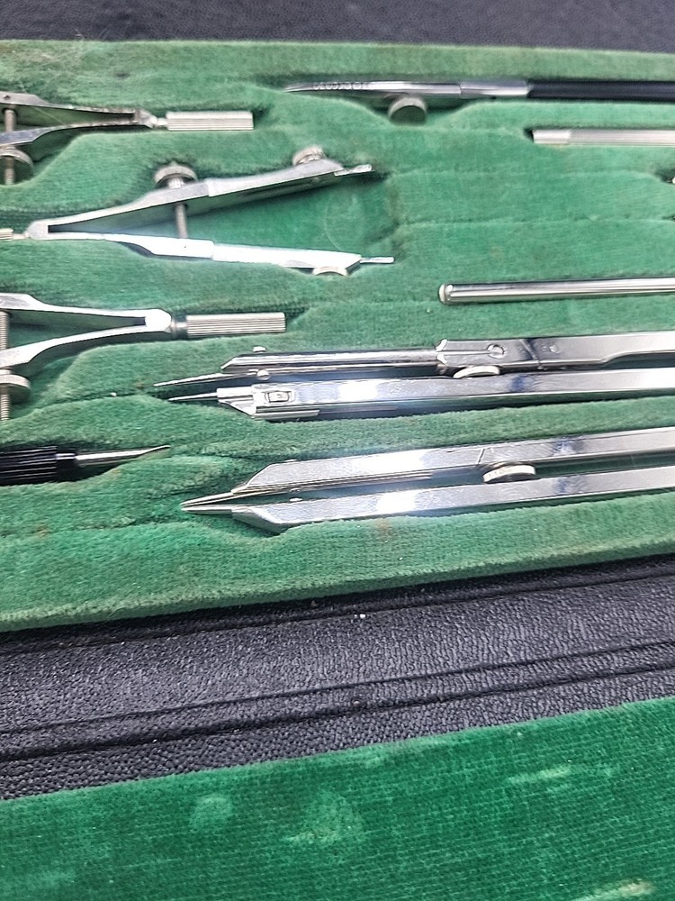 Vtg CHICAGO TECHNICAL College DRAFTING TOOLS Set Made in Germany