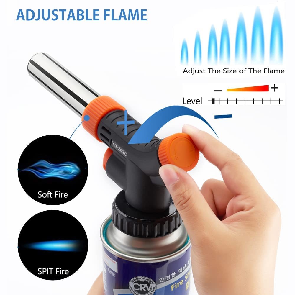 Butane Torch Kitchen Blow Lighter - Culinary Torches Chef Cooking Blue