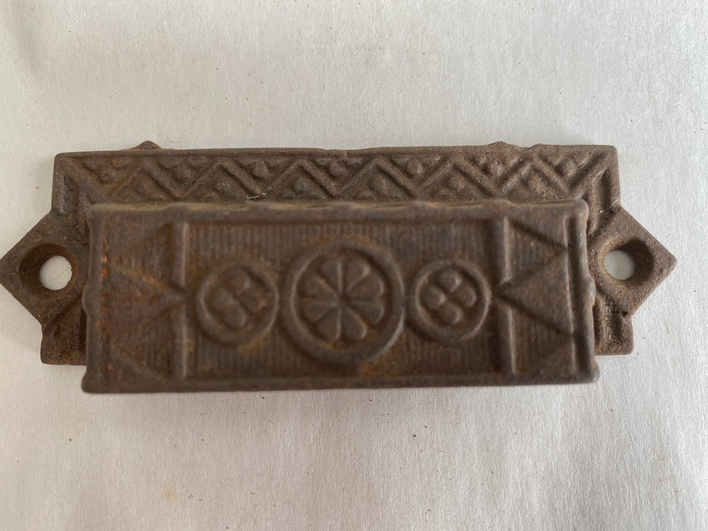 Antique Victorian Eastlake Style Drawer/Bin Pull-Cast Iron