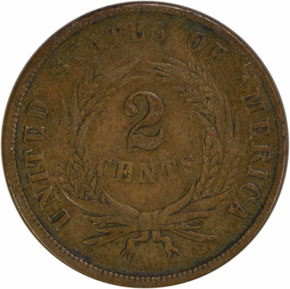1866 Two Cent Piece VF Uncertified #235