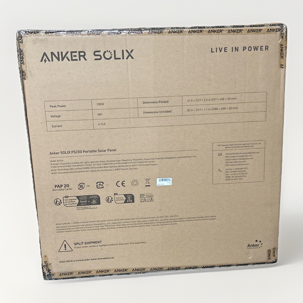Anker SOLIX PS200 Portable Solar Panel
