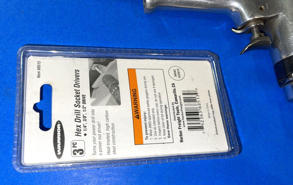 STANLEY TOOLS AIR TOOL 1/4 SHANK HEX BIT DRIVER AND MULTI DRIVE SOCKET BITS