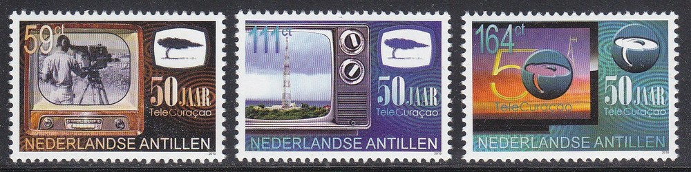 Netherlands - Dutch Antilles Issue 2010 (2041-2043) Television