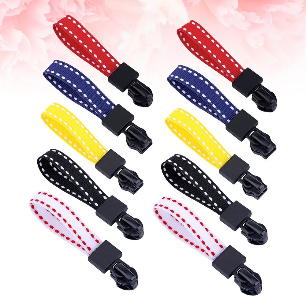 20 Pcs Webbing Zipper Heads Clothes Puller Purse Replacement