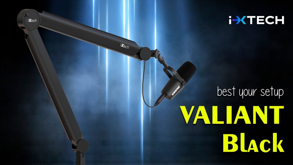 Premium Microphone Boom Arm with Desk Mount, 360° Rotatable, Adjustable for Podc