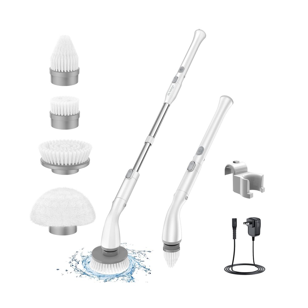 LABIGO Electric Spin Scrubber LA1 Pro, Cordless Spin Scrubber with 4 Replacea...