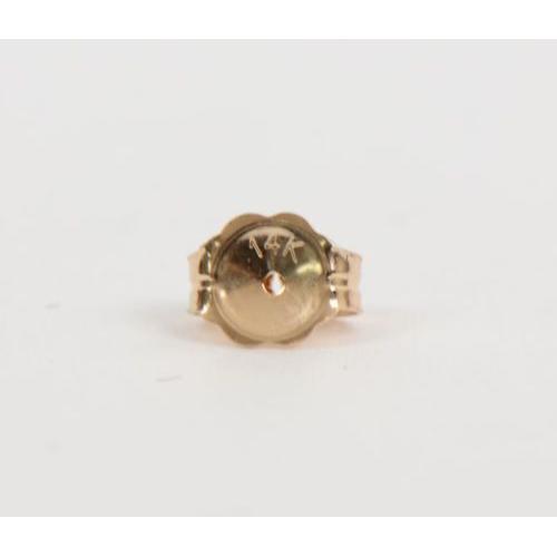 14k Yellow Gold Push Back Earring Butterfly Backing Small Medium Large-by PC!!!