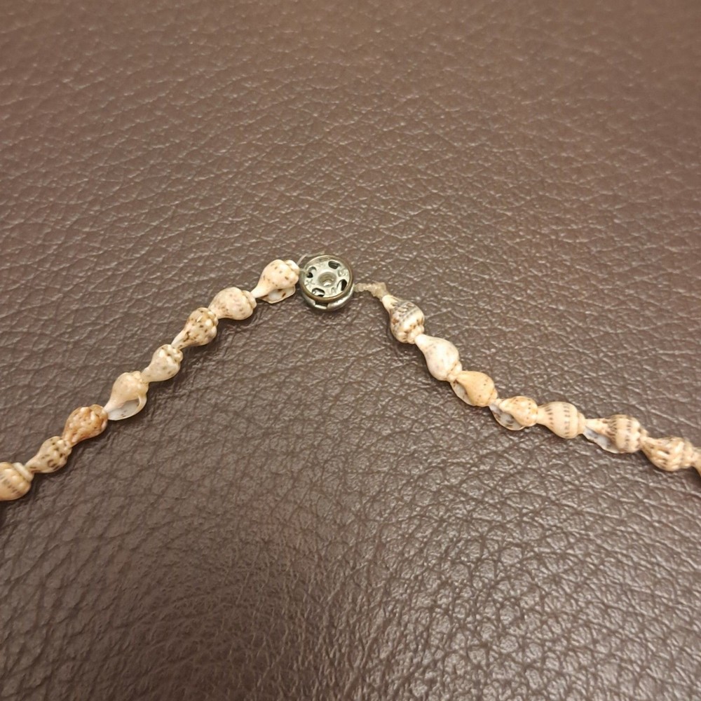 Handmade Necklace Made From Tiny Shells Beach Sea