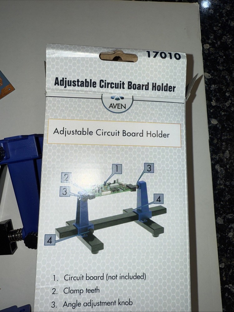 17010 Circuit Board Holder Clamping Kit Practice Solder PCB NOS Open Box
