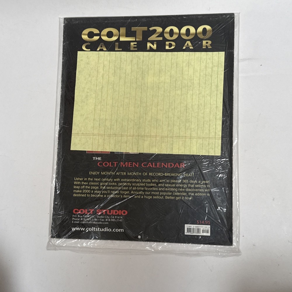 COLT Colt Men Calendar 2000 MINT