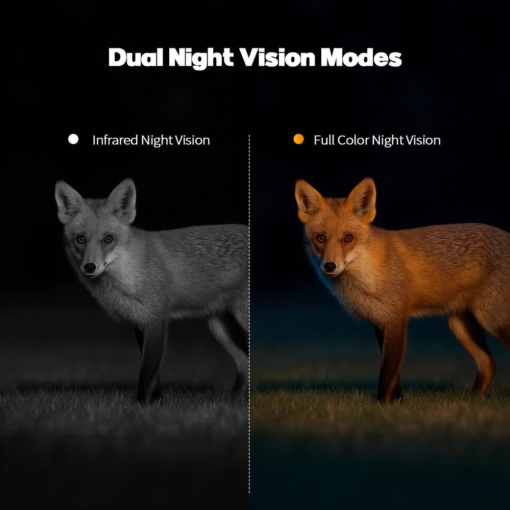 Cellular Trail Camera 2.5K Live Streaming, 4G LTE Game Cameras with Solar Panel