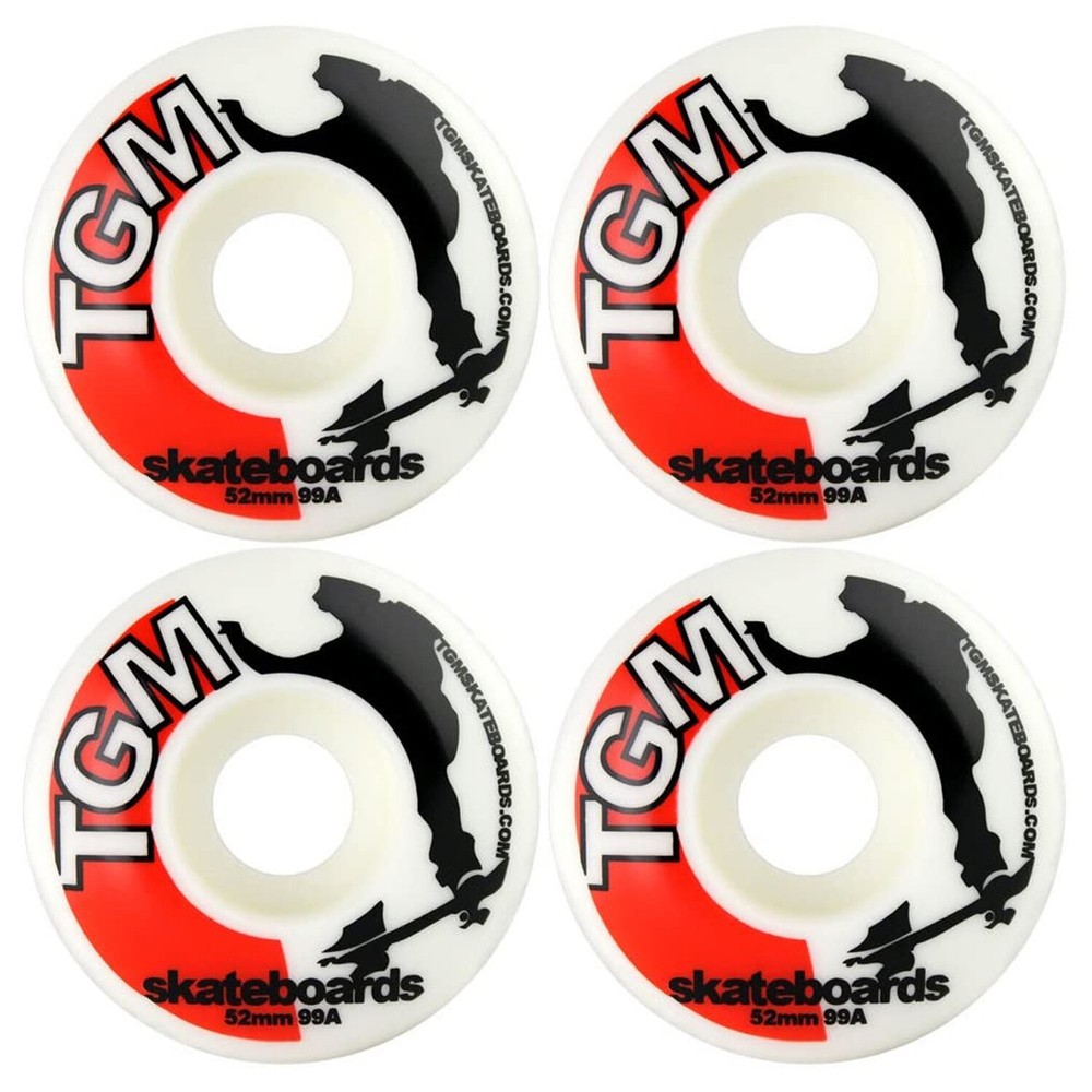 Moose Complete Skateboard Stained Red 7.5" Silver/White Assembled