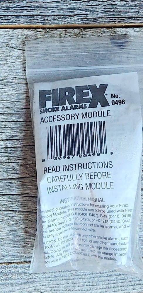 Firex Smoke Alarm Accessory Module 0498 New in Packaging