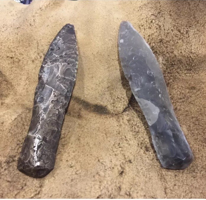 Real Danish Dagger and A Bronze Copy