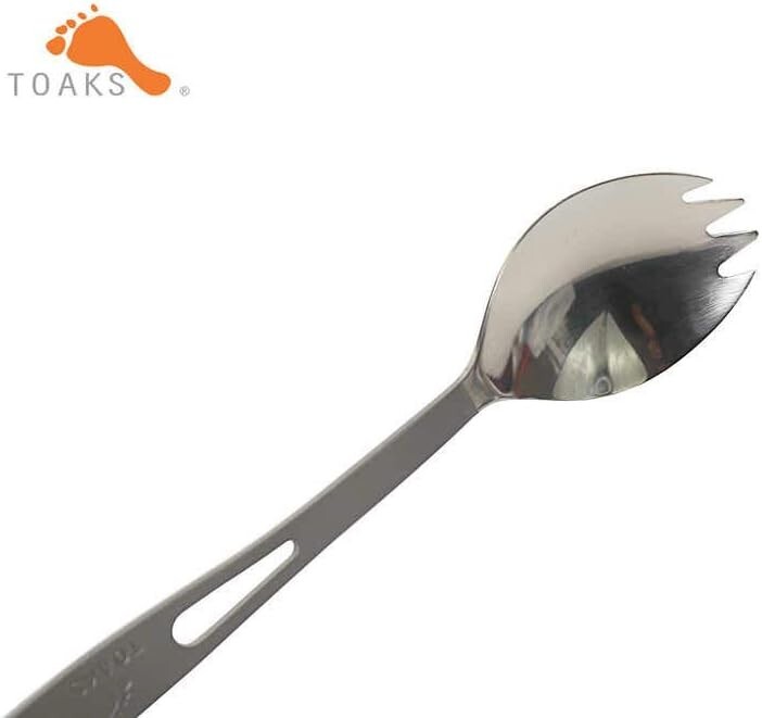 Titanium Spork Silver Dishes and Utensils Flatware New