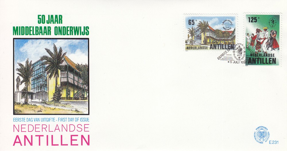 Netherlands - Dutch Antilles FDC Issue 1991 (231) Education