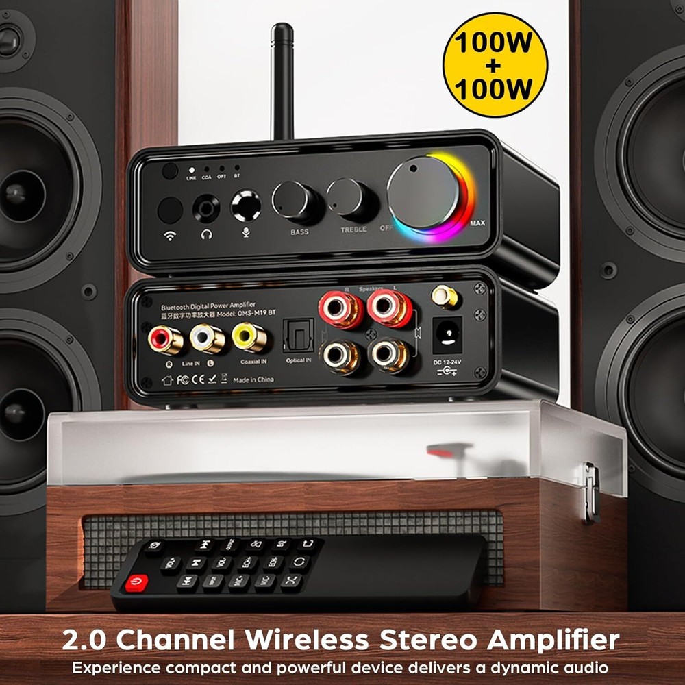 Upgraded Bluetooth5.3 Audio Receiver Transmitter Home Stereo TV HiFi Adapter USB