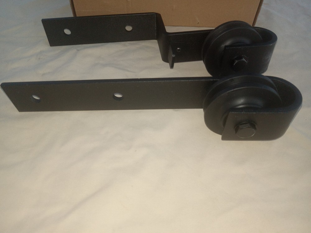 Barn Door Hardware Roller Pair Offset Overlap