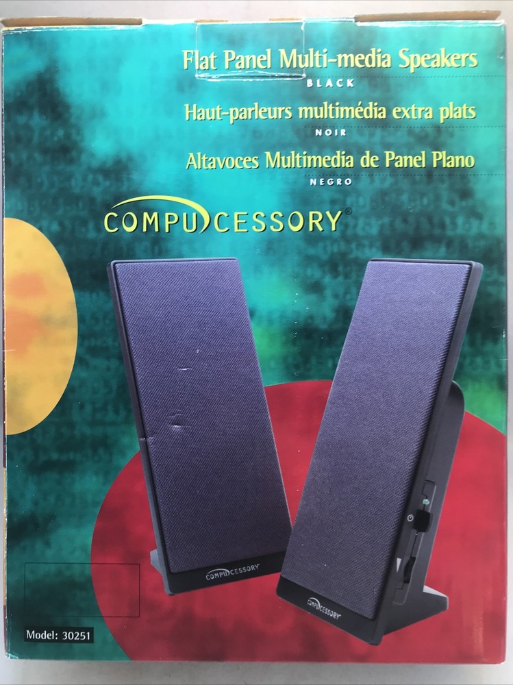 Compucessory Flat Panel Multi-media Speaker Set model 30251