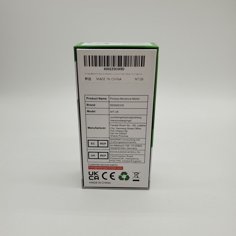 RDINSCOS MT-28 Digital Display Pinless Moisture Meter
