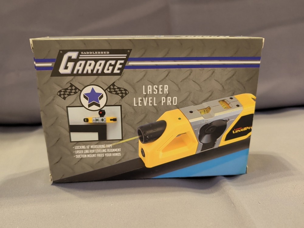 Saddlebred Garage Laser Level Pro Multi Function Tape Measure Combo NIB