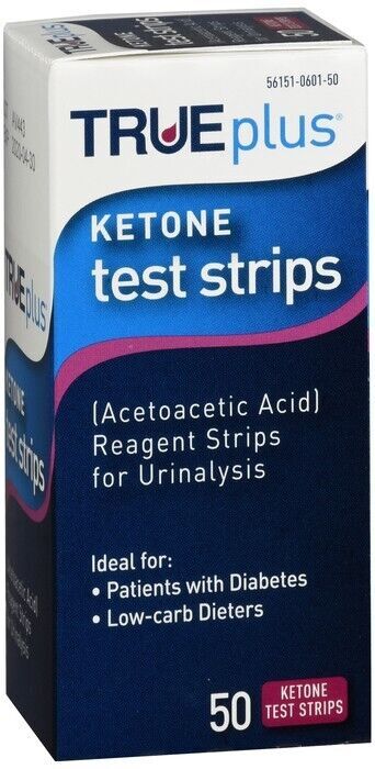TRUEPLUS KETONE TEST STRIPS FOR URINALYSIS  50CT