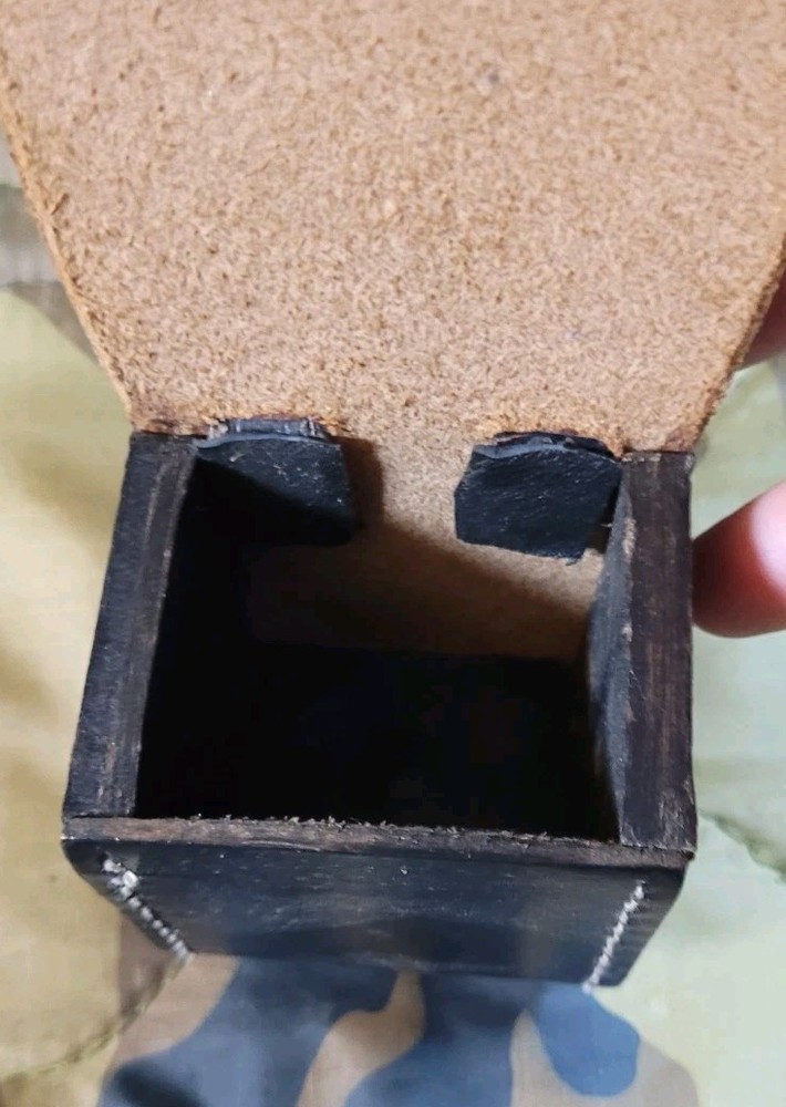 Muzzleloader Cap Or Ball Belt Pouch Black Leather Owb