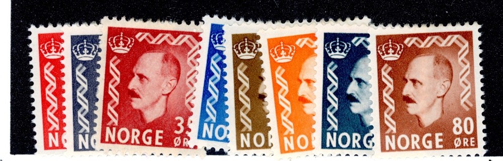 NORWAY--Complete Set Scott #310-#317