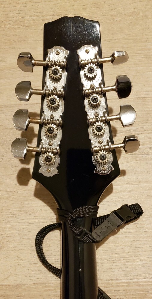 Galveston Autographed A-Style Mandolin Black