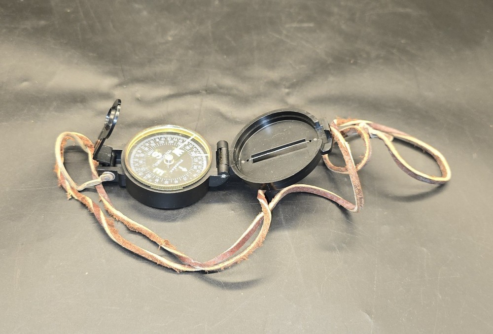 VINTAGE Lensatic Engineer Compass Your Direction Protector