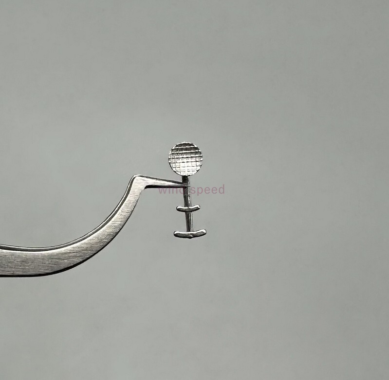 50× Dental Orthodontic Bondable Lingual Button Crimpable Round Multi-hook Double