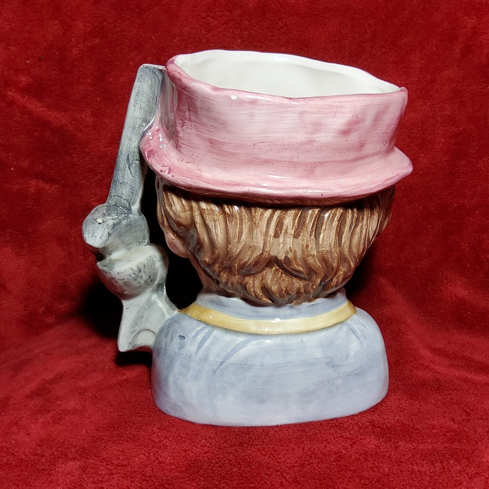 Vintage Stone Worker With Sledge Handle Toby Character Bust Mug Jug Unmarked